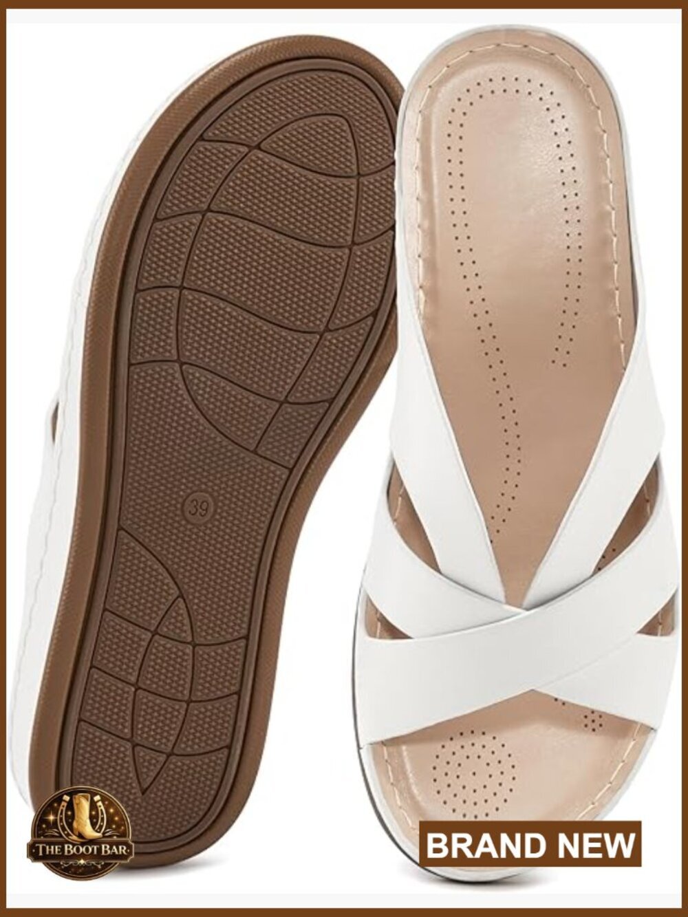 Women's Wedge Sandals - Summer Dressy Low Platform Slides Comfortable Walking